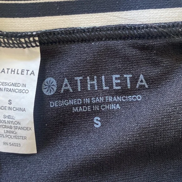 Athleta Black Gold Coast Floral Bikini Bottom size small - Picture 5 of 5